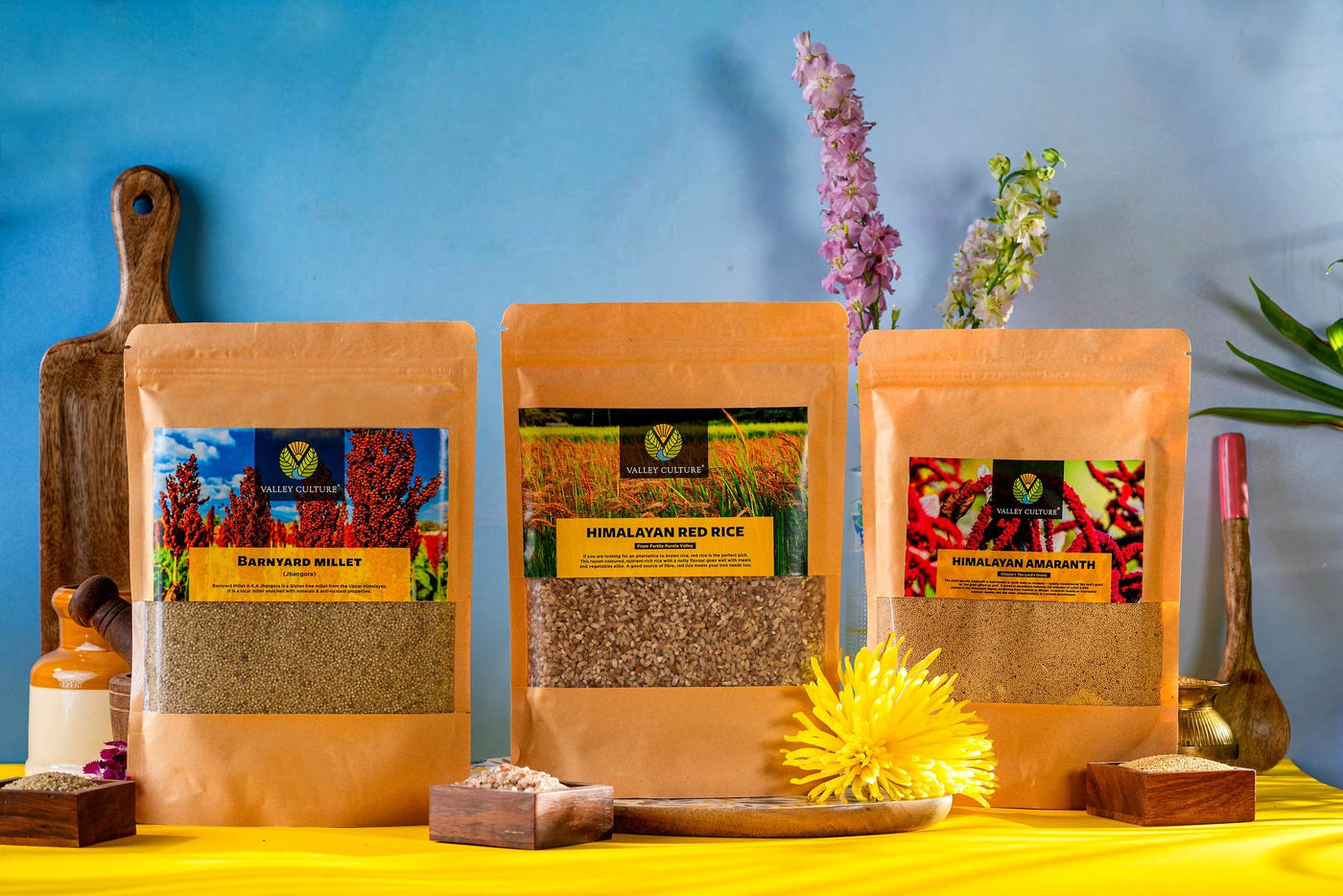 Millets Pack (Barnyard Millet + Himalayan Amaranth + Himalayan Red Rice)